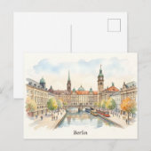 Berliner Aquarellkunst Postkarte (Vorne/Hinten)