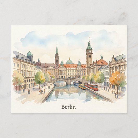 Berliner Aquarellkunst Postkarte (Vorderseite)