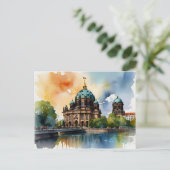 Berliner Aquarellkunst Postkarte (Stehend Vorderseite)