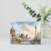 Berliner Aquarellkunst Postkarte (Stehend Vorderseite)