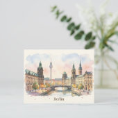 Berliner Aquarellkunst Postkarte (Stehend Vorderseite)