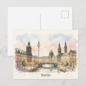 Berliner Aquarellkunst Postkarte (Vorne/Hinten)