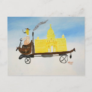 Berliner Bauwagen Postkarte