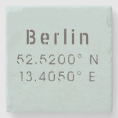 Berliner Breitengrad Steinuntersetzer (Vorderseite)