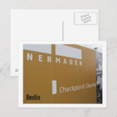 Berliner Checkpoint Charlie Postkarte (Vorne/Hinten)