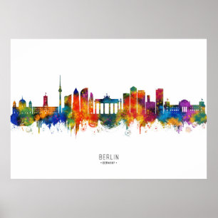 Berliner Deutschland Skyline Poster
