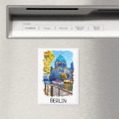Berliner Dom Aquarellbilder Magnet (In Situ (Geschirrspüler))