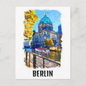 Berliner Dom Aquarellbilder Postkarte (Vorderseite)