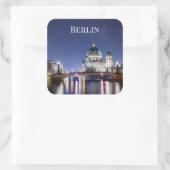 Berliner Dom, Berlin Quadratischer Aufkleber (Tasche)