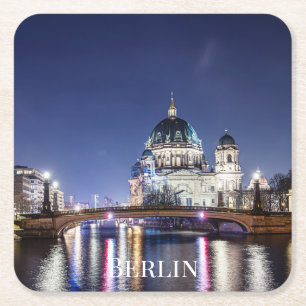 Berliner Dom, Berlin Rechteckiger Pappuntersetzer