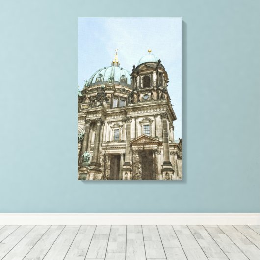 Berliner Dom Leinwanddruck (Insitu (Holzboden))