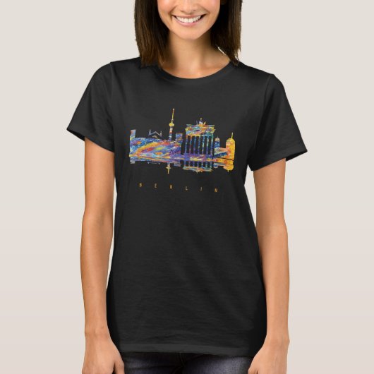 Berliner farbige Silhouette T-Shirt (Vorderseite)