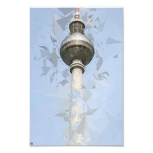 Berliner Fernsehturm Abstrakte Deutschland Reise K Fotodruck