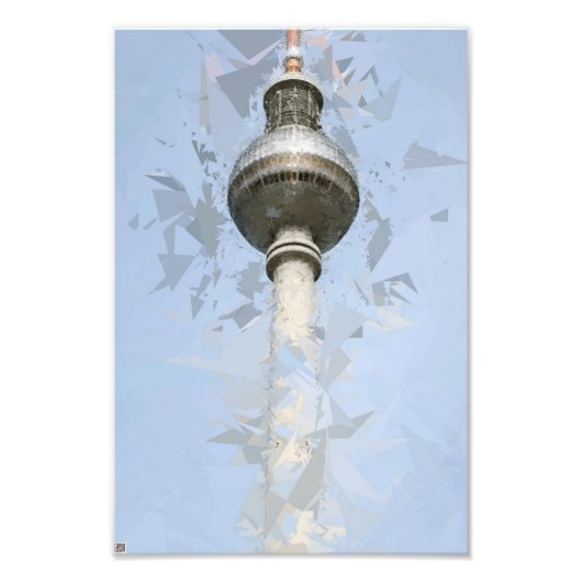 Berliner Fernsehturm Abstrakte Deutschland Reise K Fotodruck (Vorne)