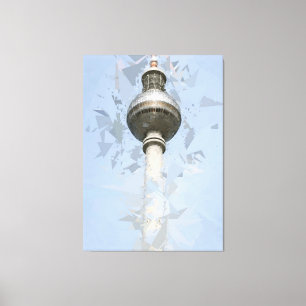 Berliner Fernsehturm Abstrakte Deutschland Reise K Leinwanddruck
