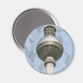Berliner Fernsehturm Abstrakte Deutschland Reise K Magnet (Vorderseite/Rückseite)