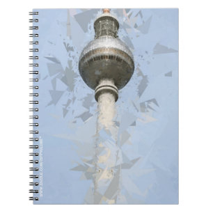 Berliner Fernsehturm Abstrakte Deutschland Reise K Notizblock