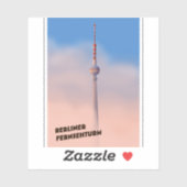 Berliner Fernsehturm, Berliner Fernsehturm Aufkleber (Blatt)