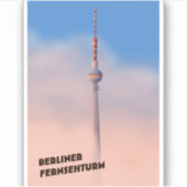 Berliner Fernsehturm, Berliner Fernsehturm Aufkleber (Vorderseite)