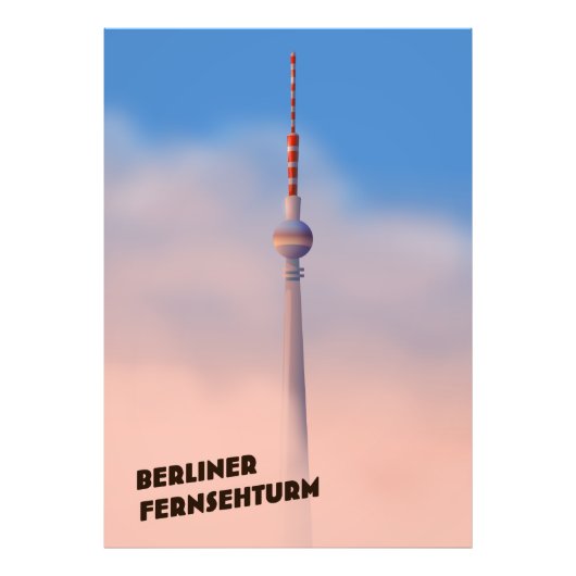 Berliner Fernsehturm, Berliner Fernsehturm Fotodruck (Vorne)