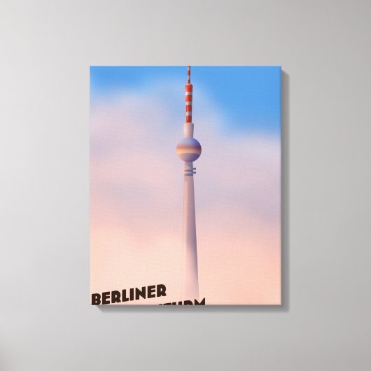 Berliner Fernsehturm, Berliner Fernsehturm Leinwanddruck (Vorderseite)