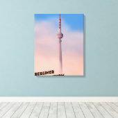 Berliner Fernsehturm, Berliner Fernsehturm Leinwanddruck (Insitu (Holzboden))