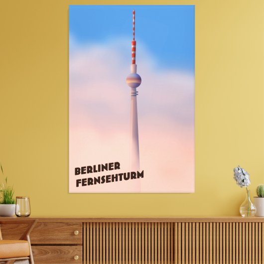 Berliner Fernsehturm, Berliner Fernsehturm Leinwanddruck (Insitu (Wohnzimmer))