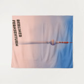 Berliner Fernsehturm, Berliner Fernsehturm Poster Wandteppich (Vorderseite (Horizontal))