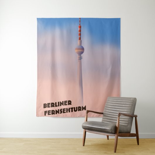 Berliner Fernsehturm, Berliner Fernsehturm Poster Wandteppich (Beispiel)