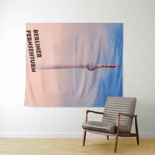 Berliner Fernsehturm, Berliner Fernsehturm Poster Wandteppich (Beispiel (Horizontal))