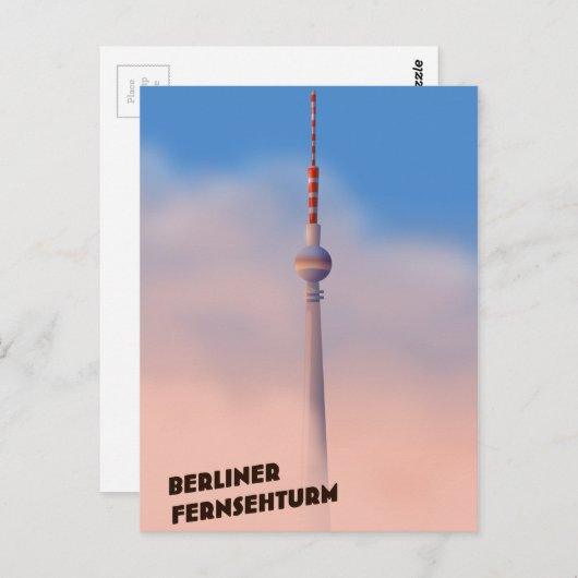 Berliner Fernsehturm, Berliner Fernsehturm Postkarte (Vorne/Hinten)