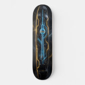 Berliner Fernsehturm - Gold Royal und Eis Skateboard (Vorderseite)