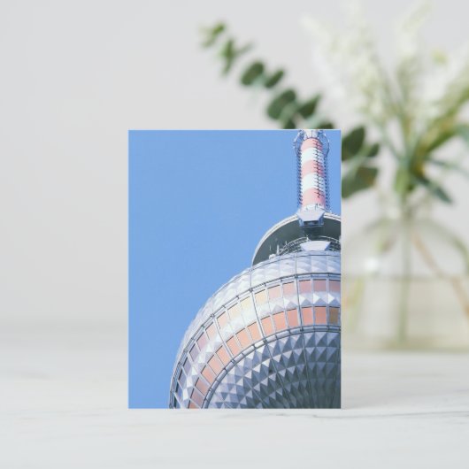 Berliner Fernsehturm Postkarte (Stehend Vorderseite)