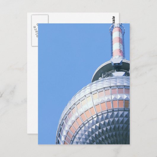 Berliner Fernsehturm Postkarte (Vorne/Hinten)