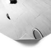 Berliner Fernsehturm Schwarz Weiß Poster (Ecke)