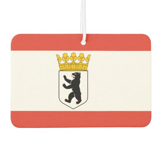 Berliner Flagge Autolufterfrischer (Vorderseite)