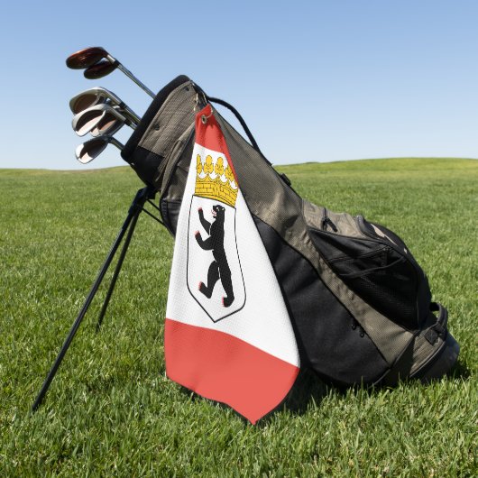 Berliner Flagge Golfhandtuch (Gras)