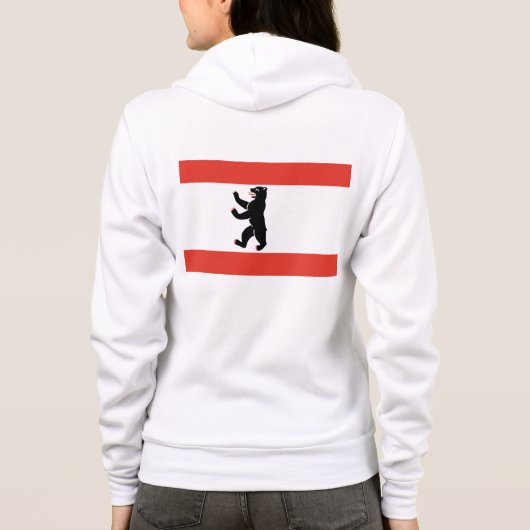 Berliner Flagge Hoodie (Rückseite)