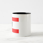 Berliner Flagge Zweifarbige Tasse (Mittel)
