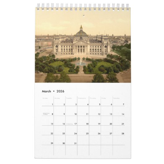 Berliner Geschichte Kalender (Mär 2026)