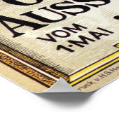 BERLINER Gewerbe 1896 Fachausstellung Poster (Ecke)