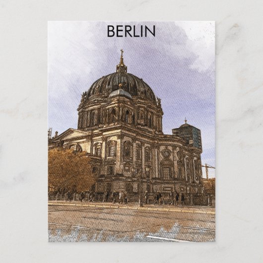 Berliner Kathedrale Berliner Dom Sehenswürdigkeit Postkarte (Vorderseite)
