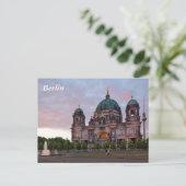 Berliner Kathedrale mit Fernsehturm und Lustgar Postkarte (Stehend Vorderseite)