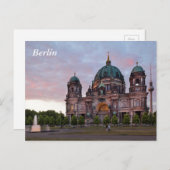 Berliner Kathedrale mit Fernsehturm und Lustgar Postkarte (Vorne/Hinten)