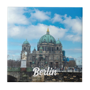 Berliner Kathedrale und Fernsehturm in Berlin Fliese