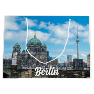 Berliner Kathedrale und Fernsehturm in Berlin Große Geschenktüte