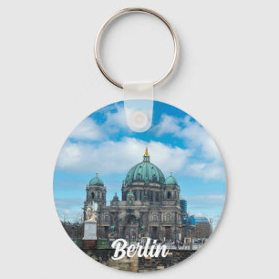 Berliner Kathedrale und Fernsehturm in Berlin Schlüsselanhänger