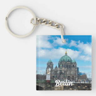 Berliner Kathedrale und Fernsehturm in Berlin Schlüsselanhänger