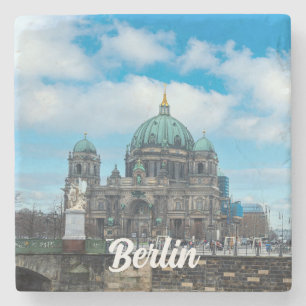 Berliner Kathedrale und Fernsehturm in Berlin Steinuntersetzer