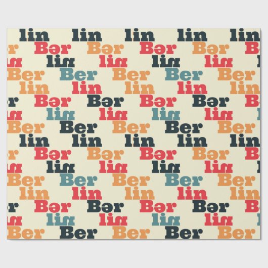 Berliner Kreativmuster Geschenkpapier (Flach)